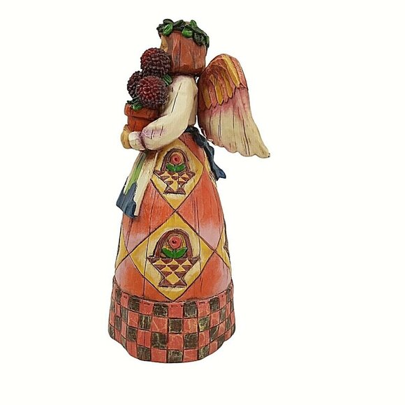 Vintage Jim Shore Angel Of Persistence Garden 7" Heartwood Creek #108920 2002 - Picture 5 of 6
